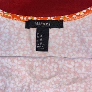 crop top with flower pattern